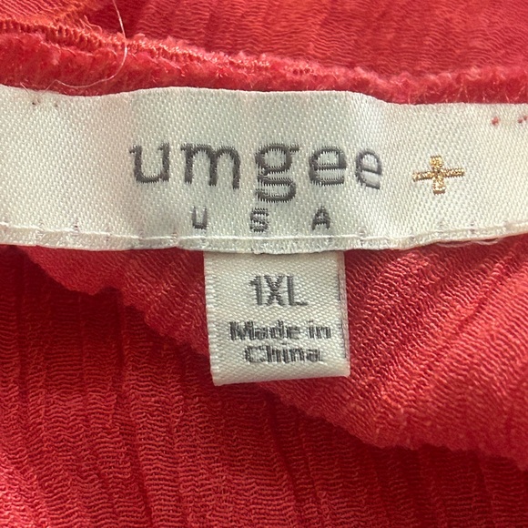 Umgee | Size 1XL Melon Color Boho Dress - Picture 5 of 6